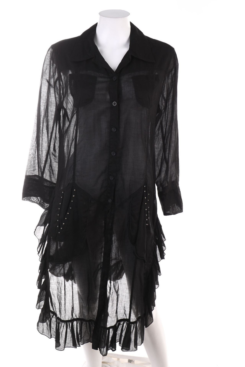 animale - Hemd-Kleid mit Volants - M