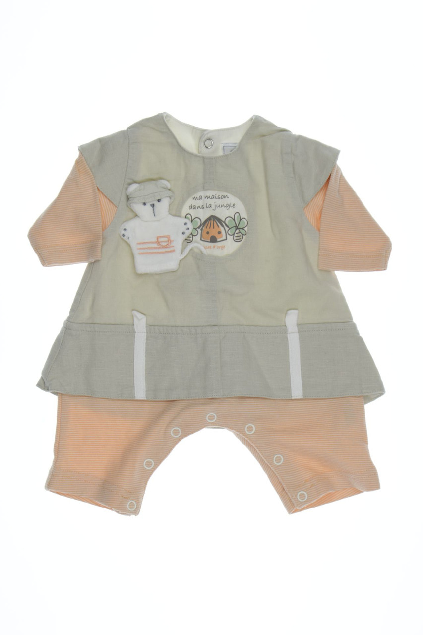 Sucre d´Orge - Streifen-Body mit Leinen - 62