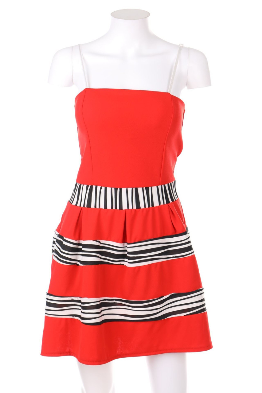 Ohne Label - Mini-Kleid mit Streifen - S