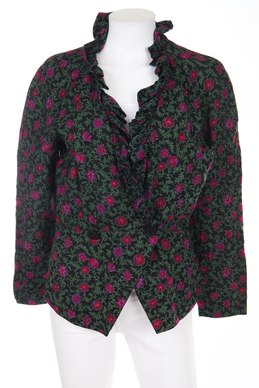 noi MODA - Vintage-Blazer mit floralem Muster - M