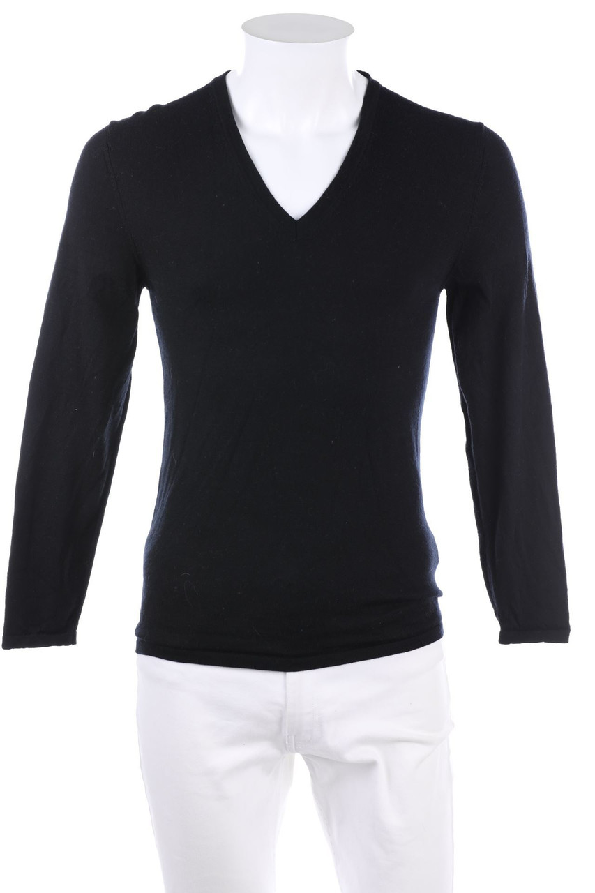 HUGO HUGO BOSS - Schurwoll-Pullover mit V-Neck - S