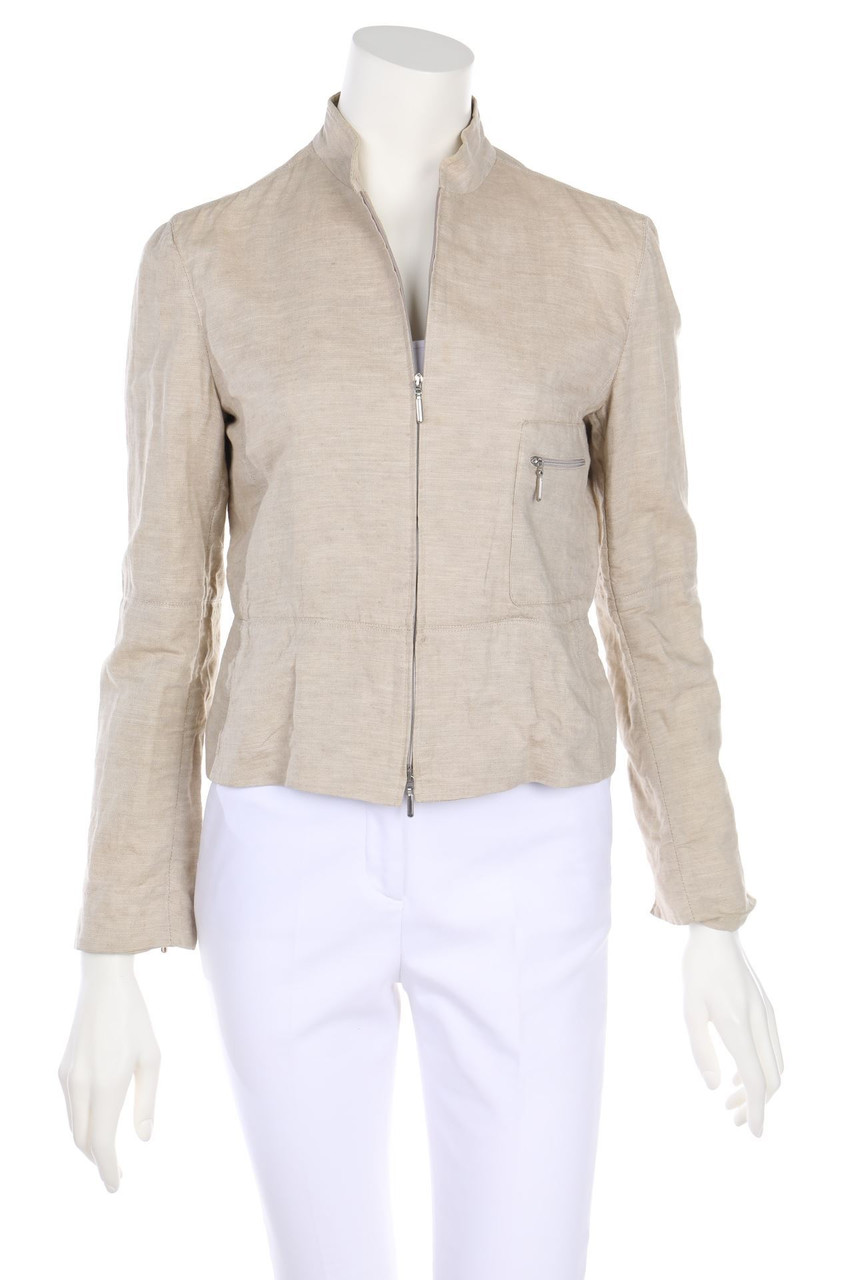 ARMANI COLLEZIONI - Clean Chic-Jacke mit Leinen - D 38