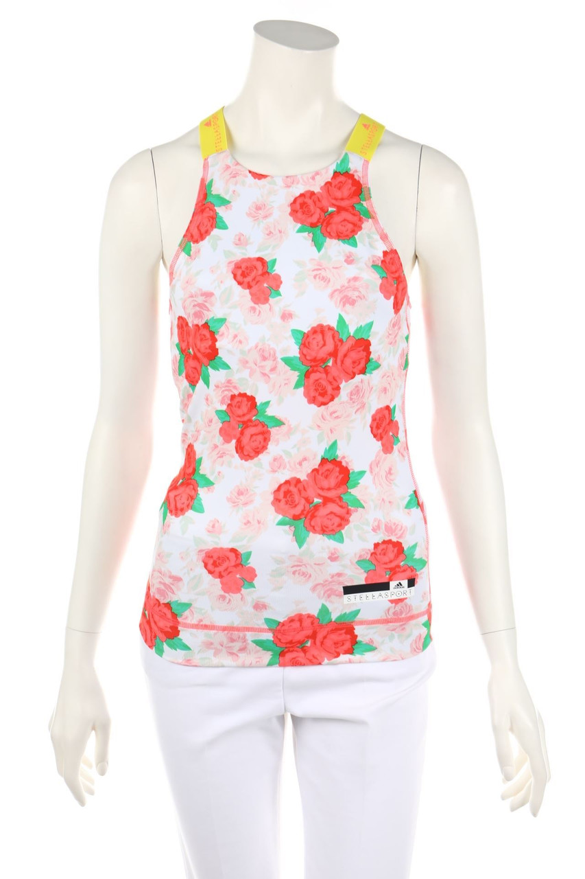 STELLA McCARTNEY x adidas - Funktions-Racerback-Top mit Logo-Print - D 34-36