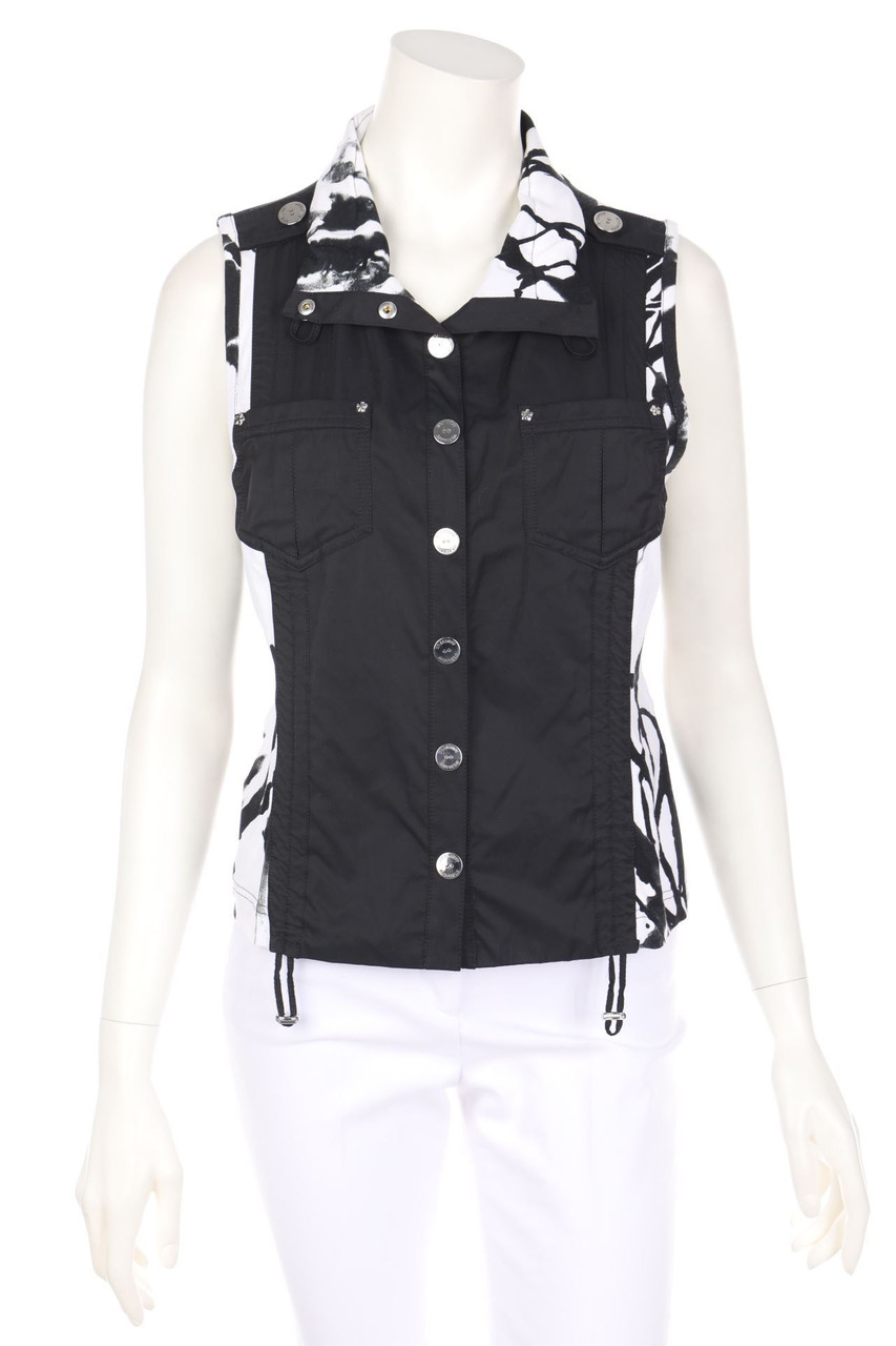 AIRFiELD - Weste aus Viskose-Mix mit Strass-Logo - D 38