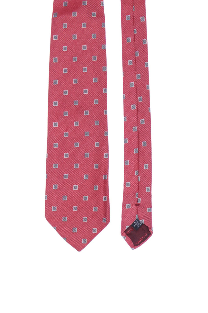 GIORGIO ARMANI - Muster-Krawatte aus Leinen-Seide-Mix