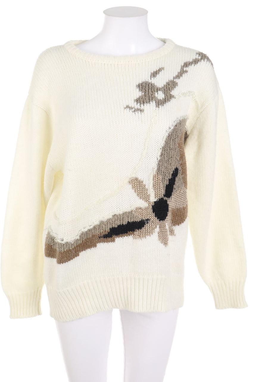 Yves de Valere - Strick-Pullover mit floralem Muster - D 42