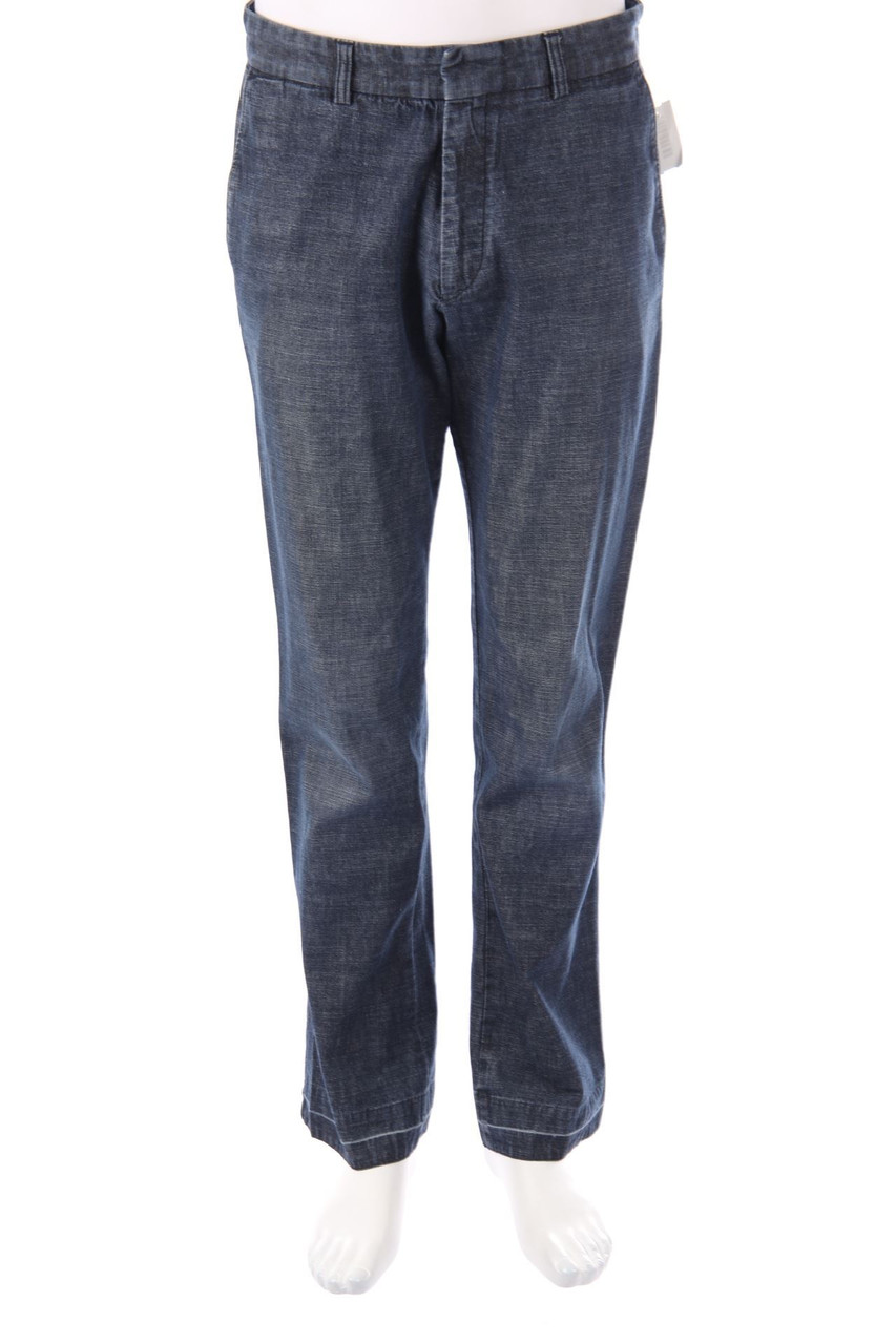 BOSS HUGO BOSS - Used Look Straight Cut Jeans aus Baumwolle mit Logo-Patch - 48