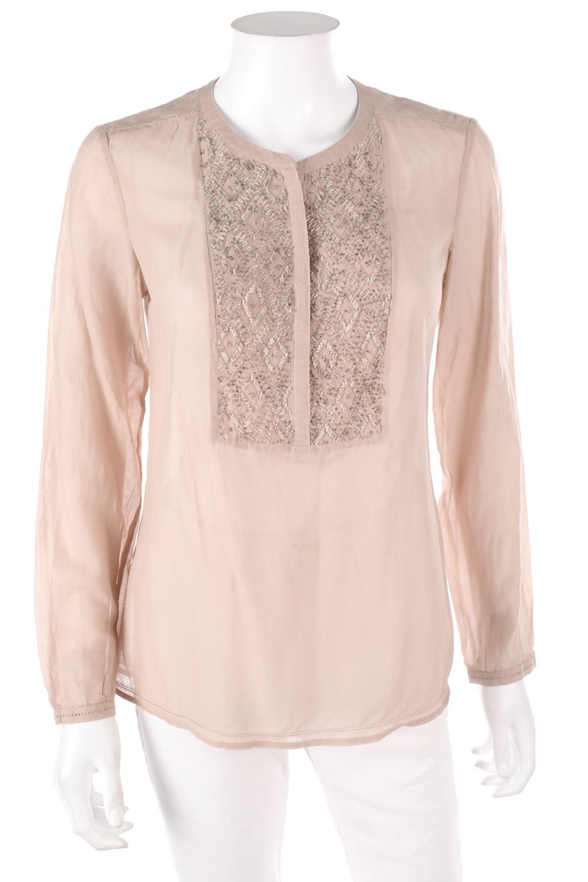 Massimo Dutti - Bluse mit Stickereien - D 38