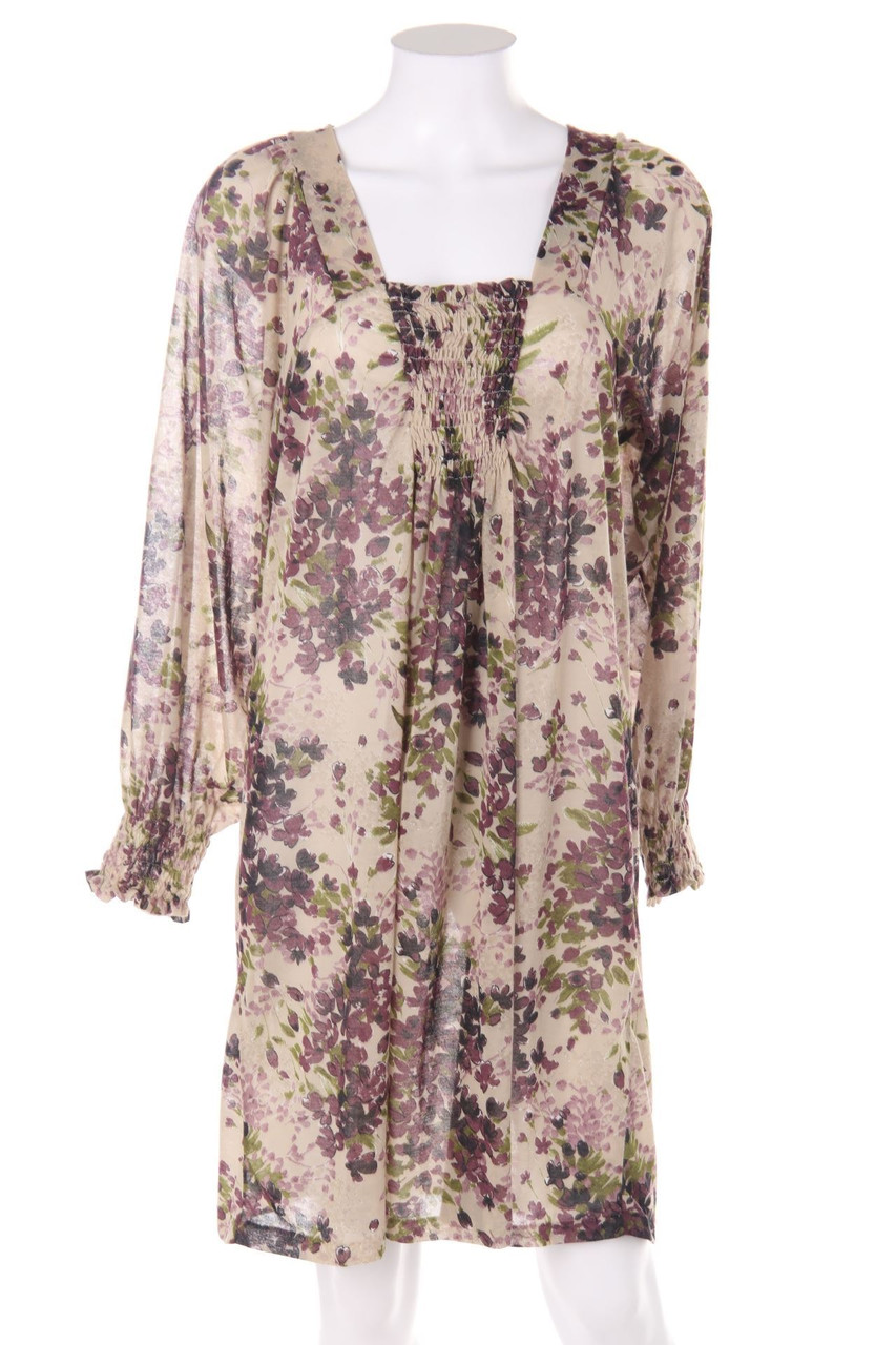 STILE BENETTON - Print-Kleid mit Raffungen - S