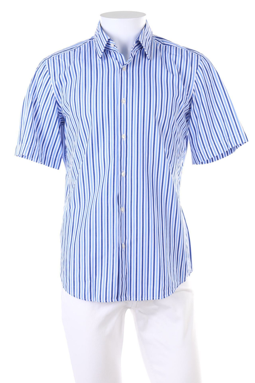 BOSS HUGO BOSS - Kurzarm-Hemd Casual Streifen - 40