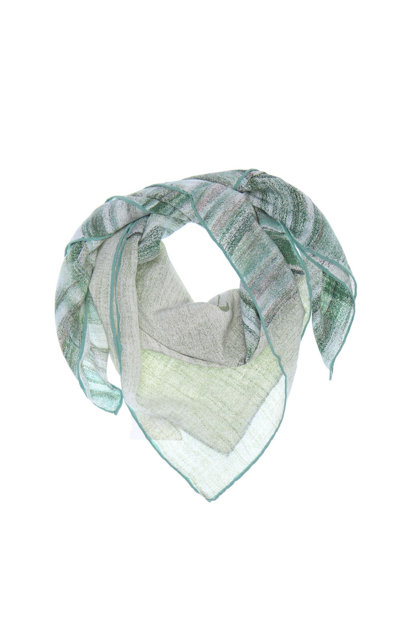 Cesare Piccini - Vintage-Seidentuch mit Logo-Print