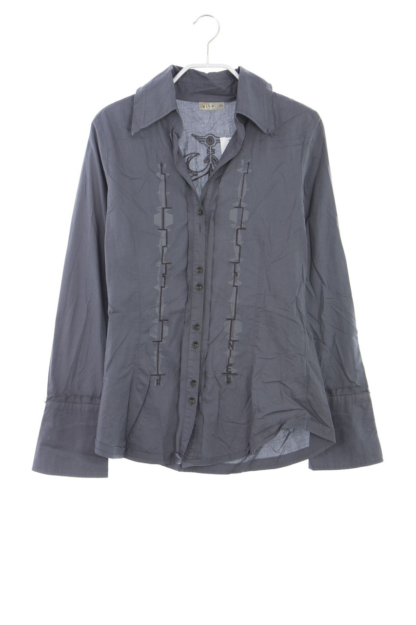 NILE - Baumwoll-Bluse mit Stickereien - XS