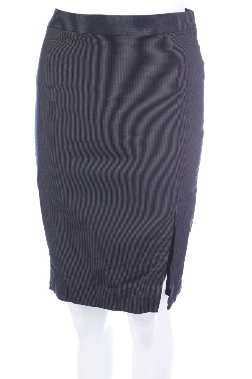 MANGO SUIT - Bleistift-Rock aus Viskose-Mix mit Schlitz - D 36