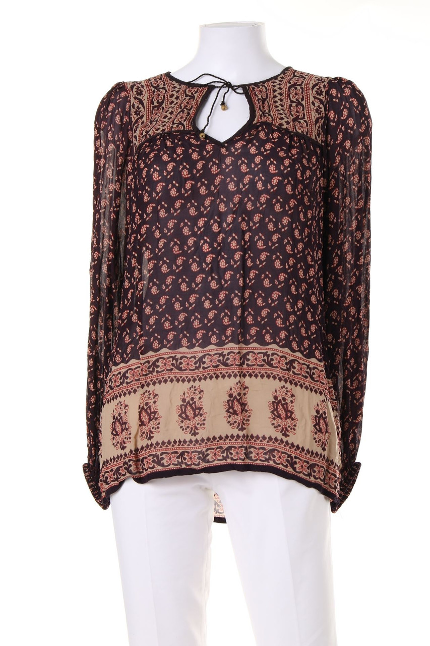 ZARA WOMAN - Hippie-Bluse mit Print - XS