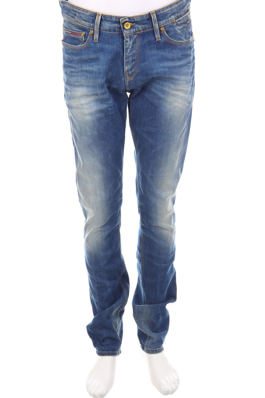 Hilfiger Denim - Distressed Slim-Jeans mit Logo-Patch - W34