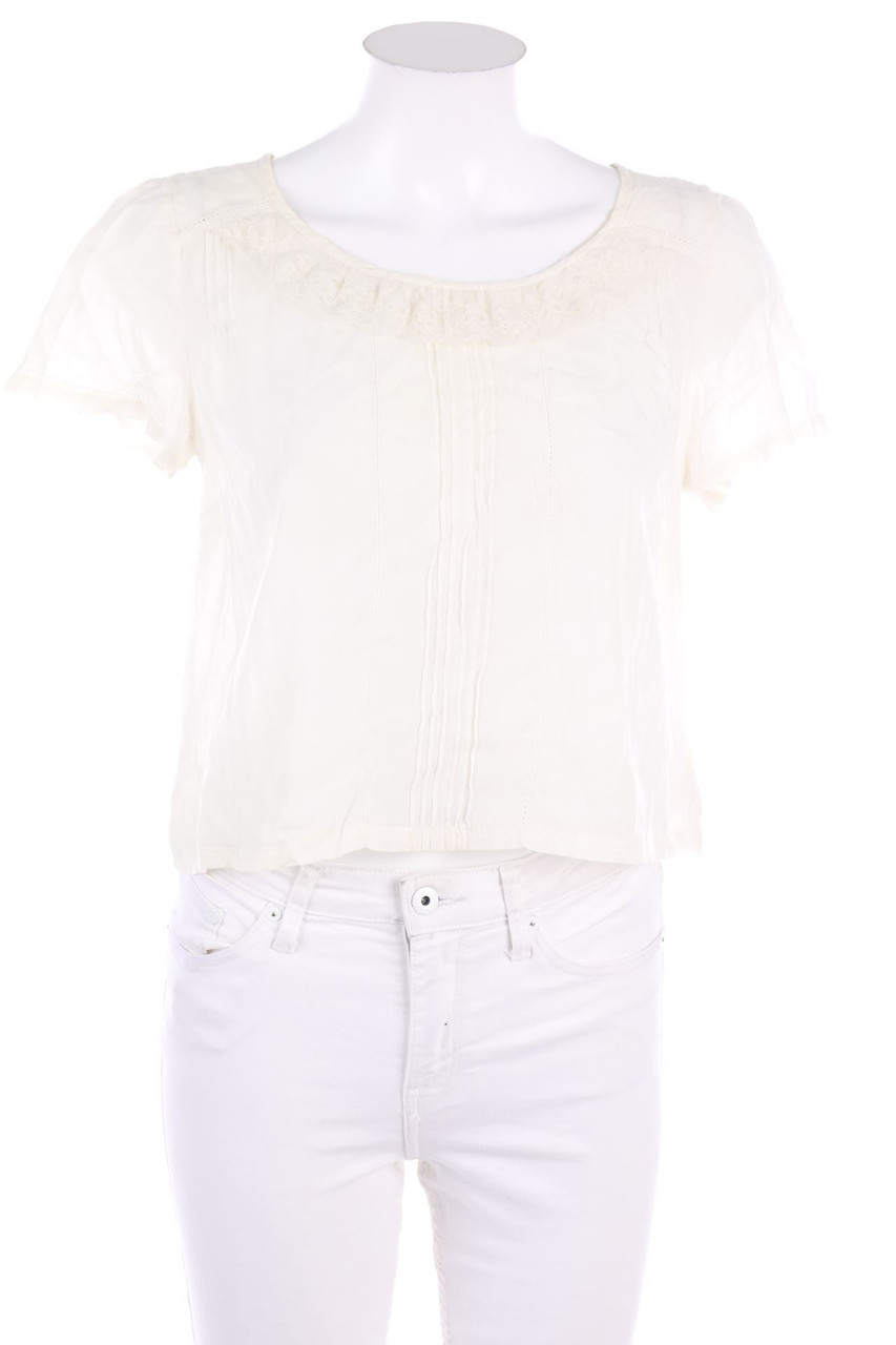 Cyrillus PARIS - Boho-Bluse mit Spitze - D 36