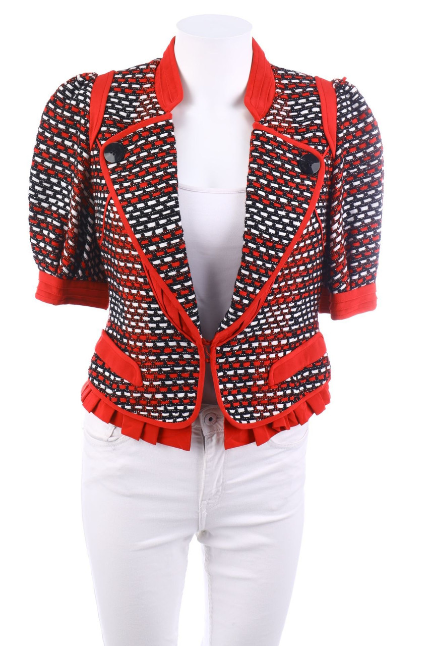 MICHAA - Kurzarm-Jacke mit Puffärmeln - M