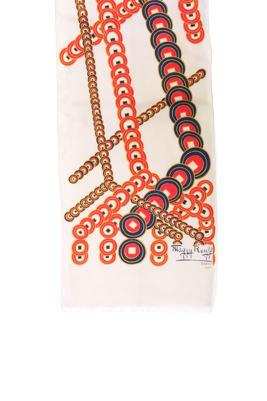 Maggy Rouff - Vintage-Schal mit Print