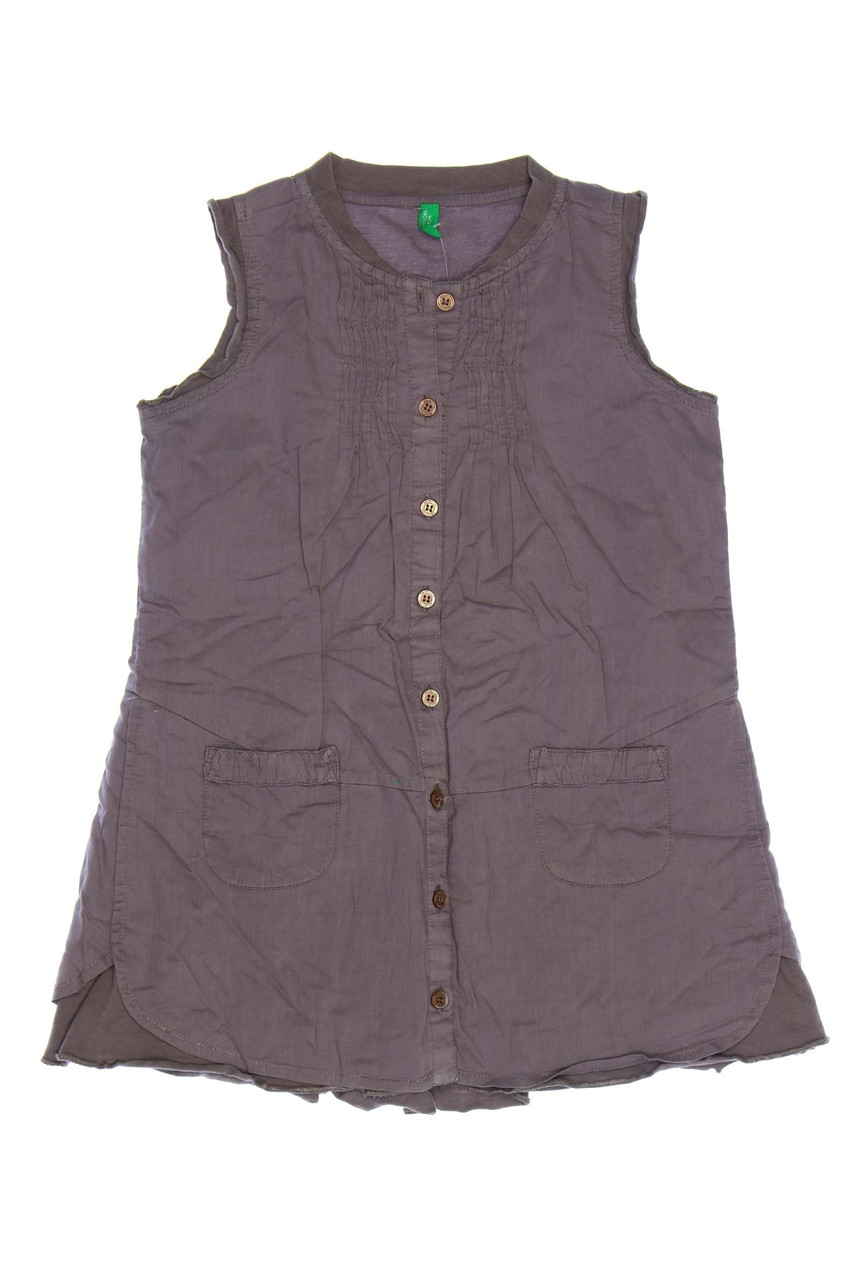 UNITED COLORS OF BENETTON - Bluse mit Biesen - 134