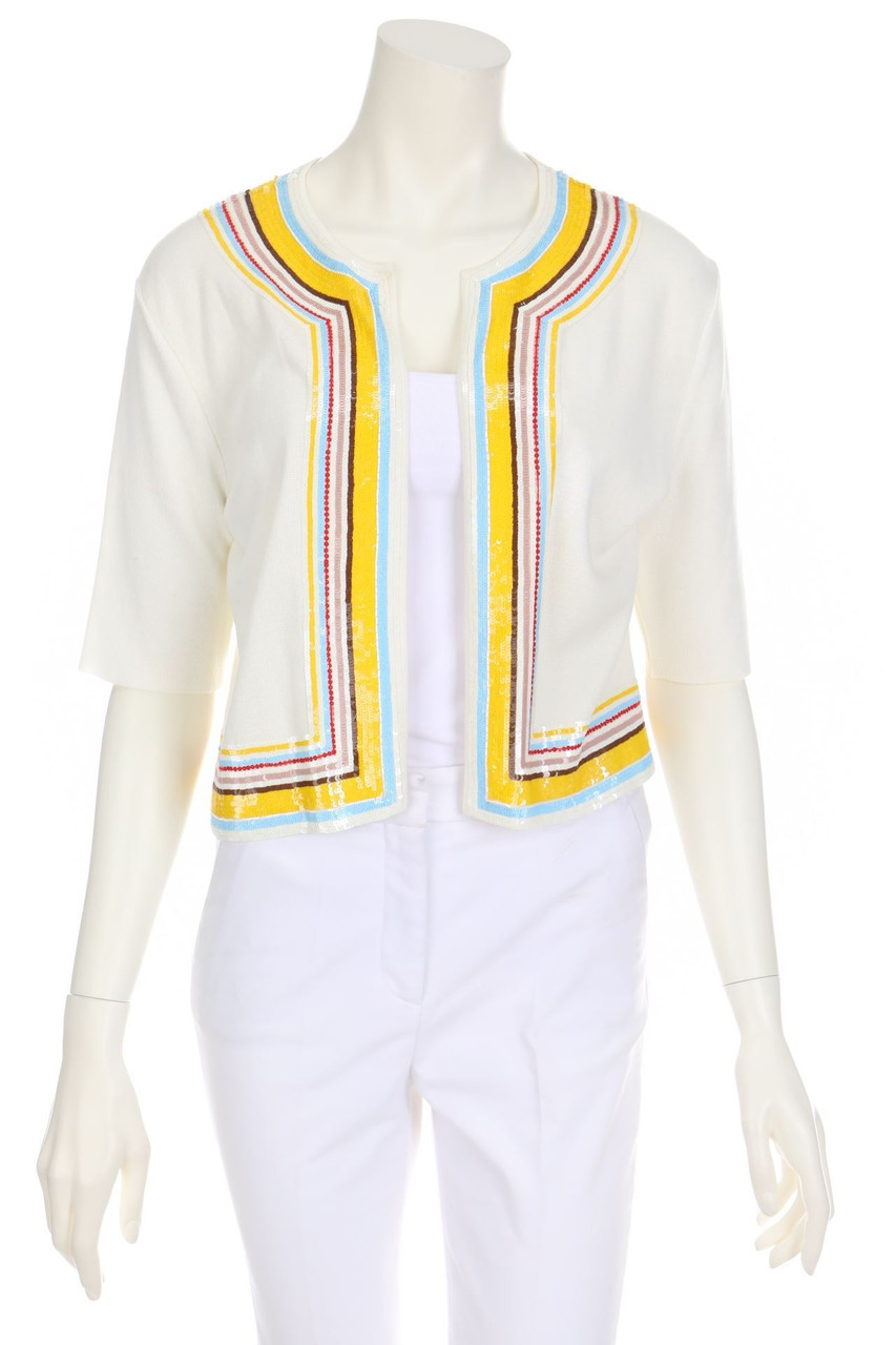 VALENTINO - Baumwoll-Cardigan mit Pailletten - L