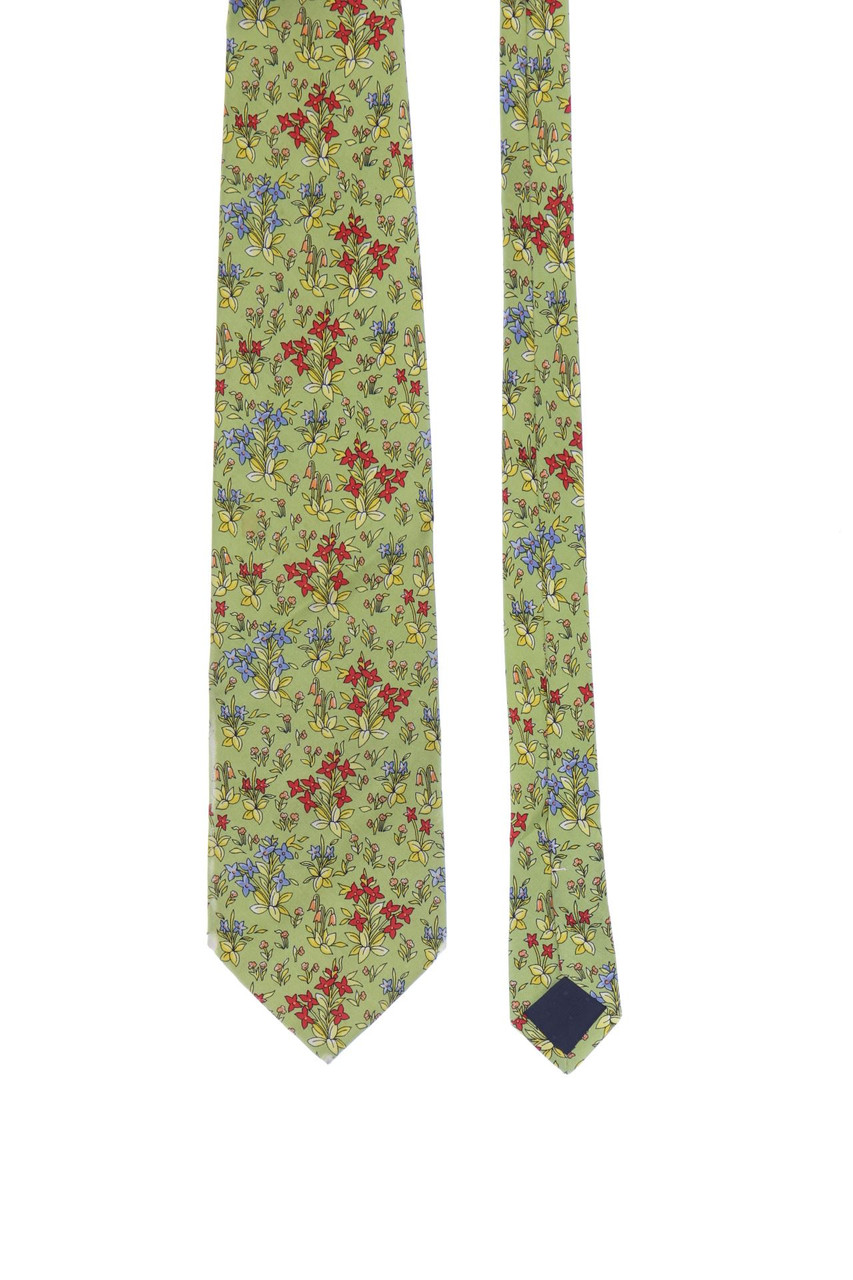 CHEVALIT - Seiden-Krawatte mit floralem Muster