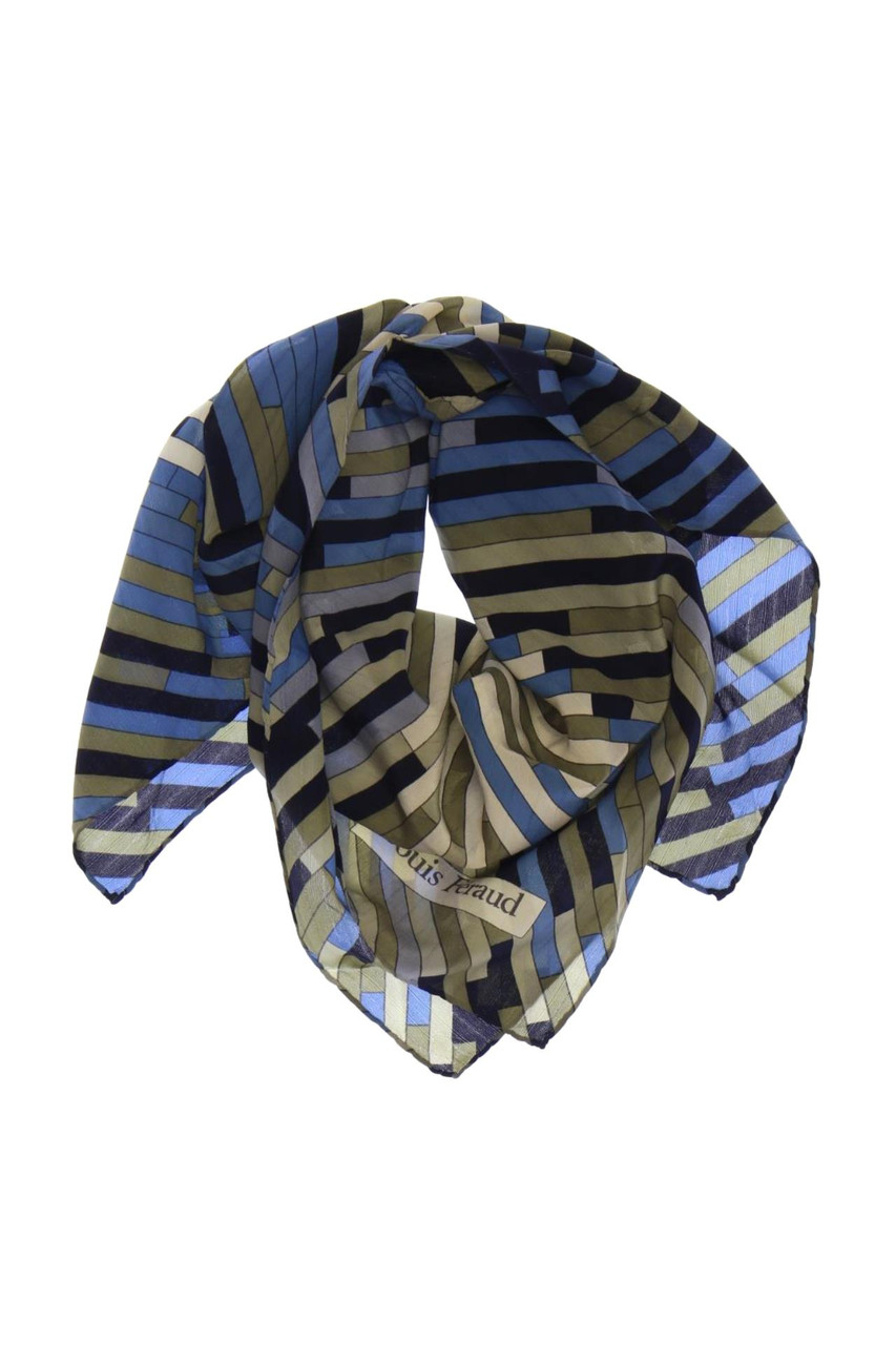 Louis Féraud PARIS - Vintage-Tuch mit Geo-Print