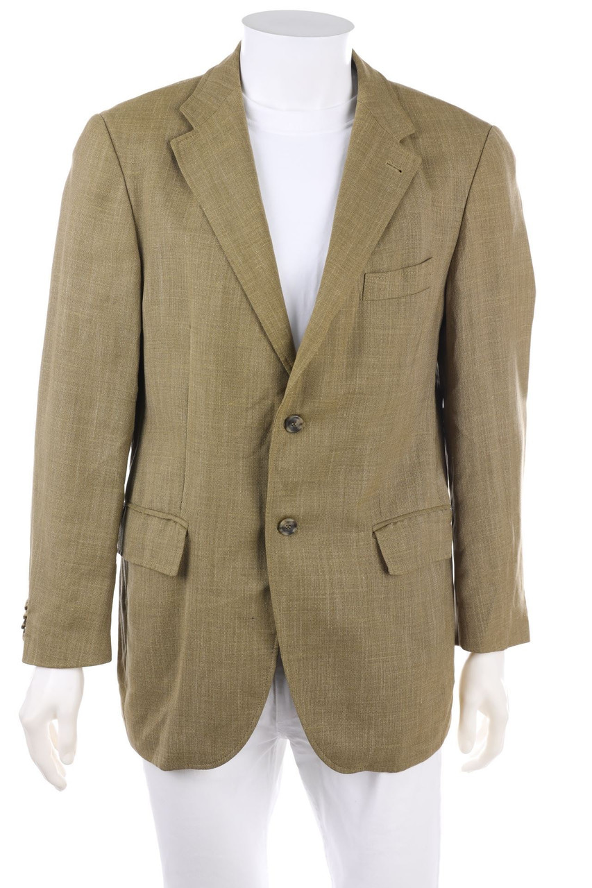 TOMMY HILFIGER - Schurwoll-Sakko mit Leinen