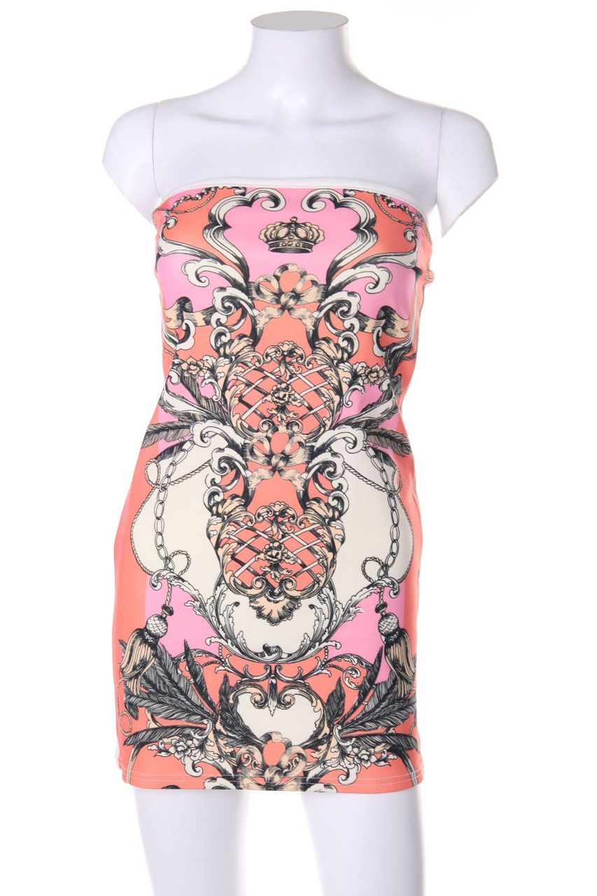 Ohne Label - Stretch-Kleid mit Print - S