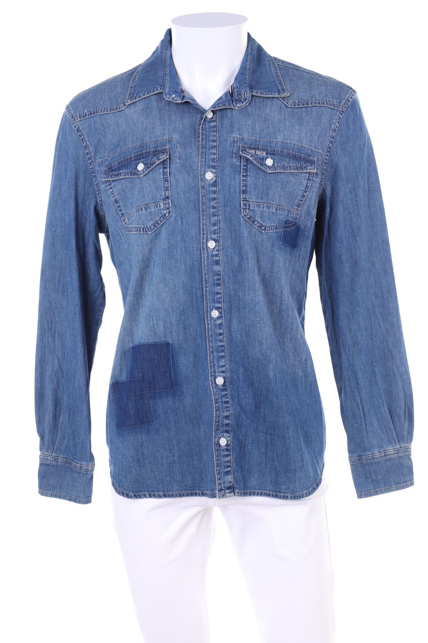 H.I.S. - Jeans-Hemd mit Stretch - M