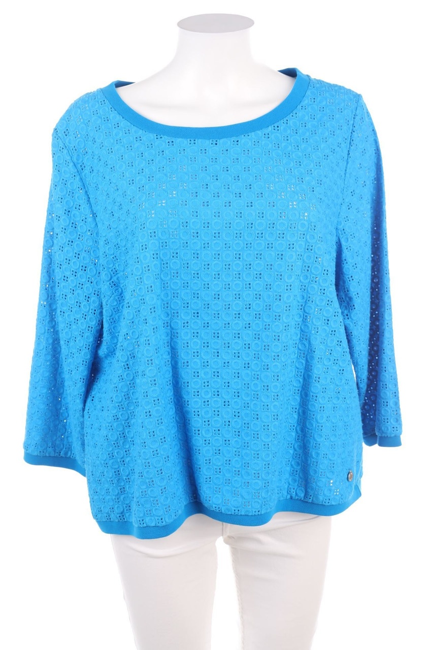 ARTIGIANO weekend - 3/4-Arm-Shirt aus Lochspitze - D 44