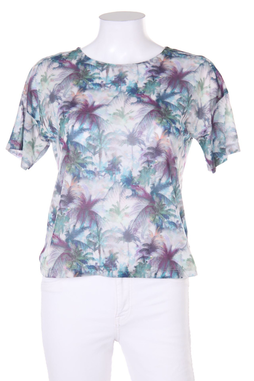 WAREHOUSE - Kurzarm-Shirt mit Print - D 36