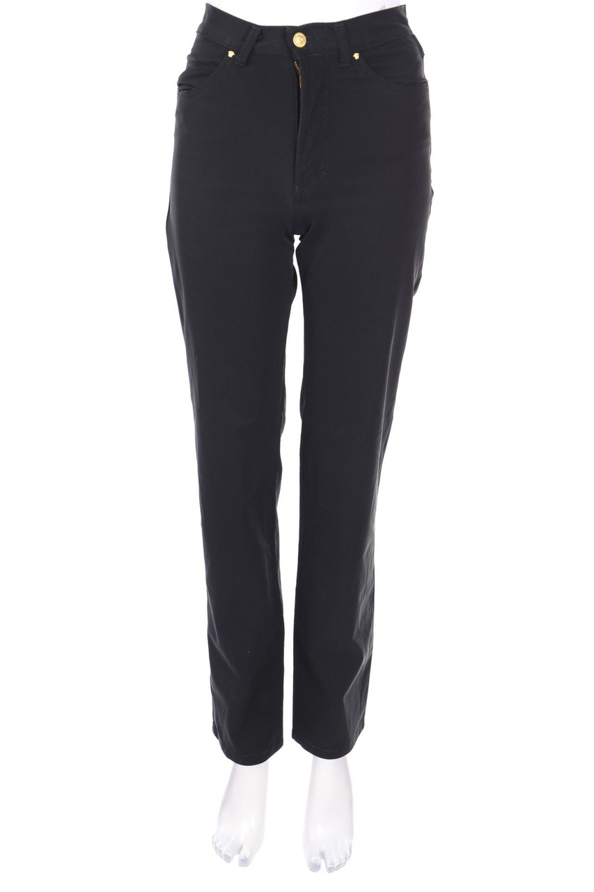 VERSACE JEANS COUTURE - Vintage-High Waist-Hose mit Logo-Knöpfen - W29