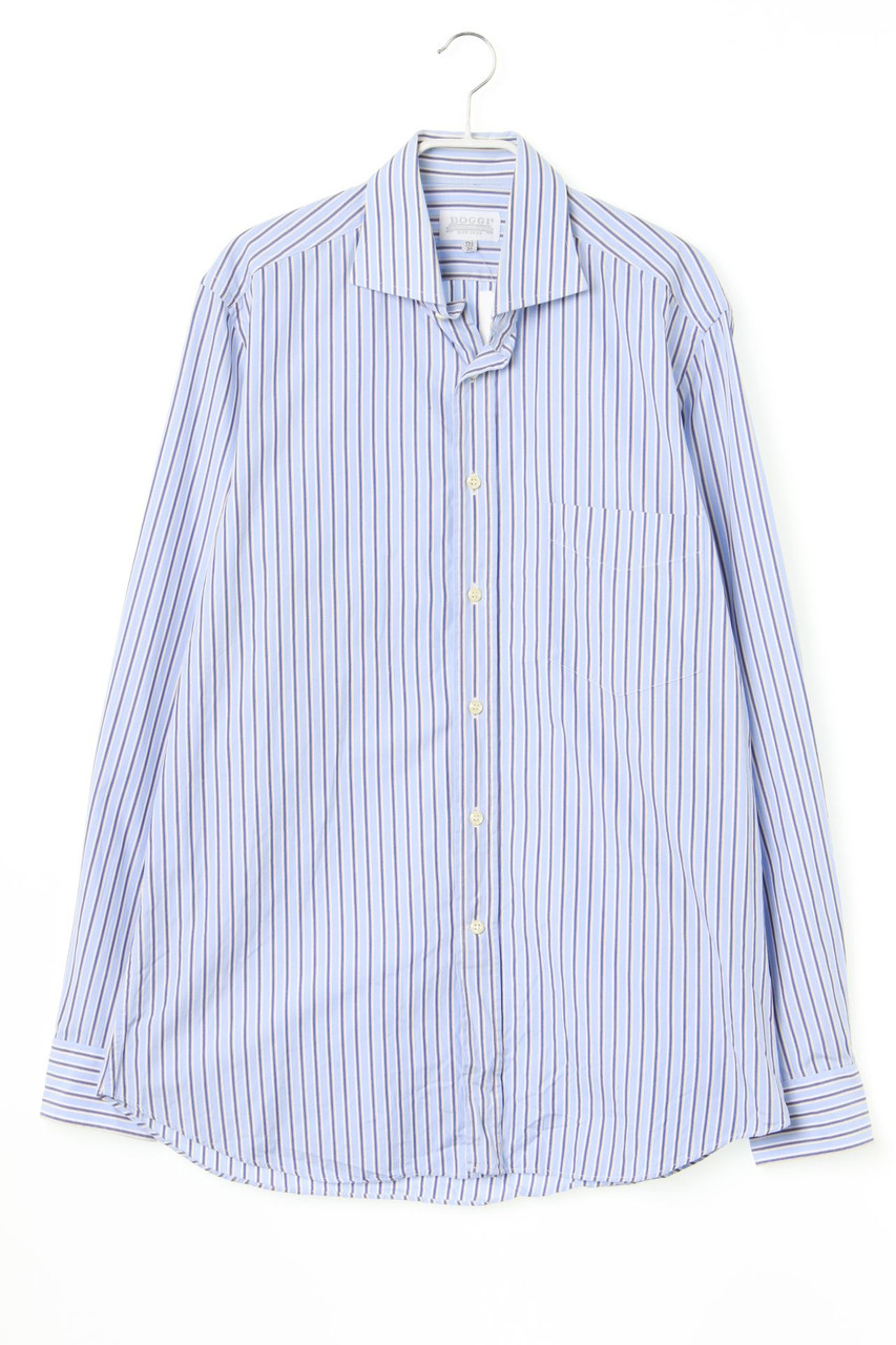 BOGGI Milano - gestreiftes Hemd aus Baumwolle - 39