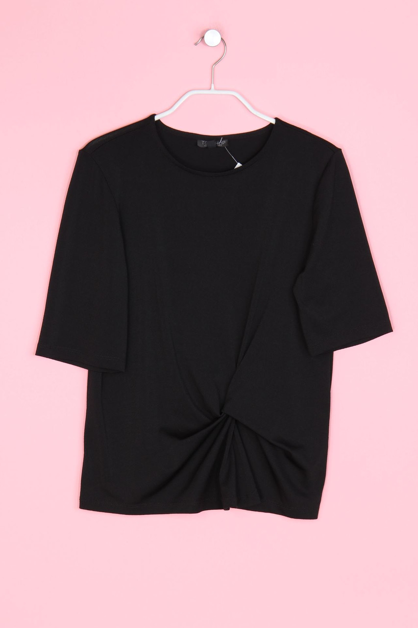 TOPSHOP - Knoten-Shirt mit Stretch - D 34