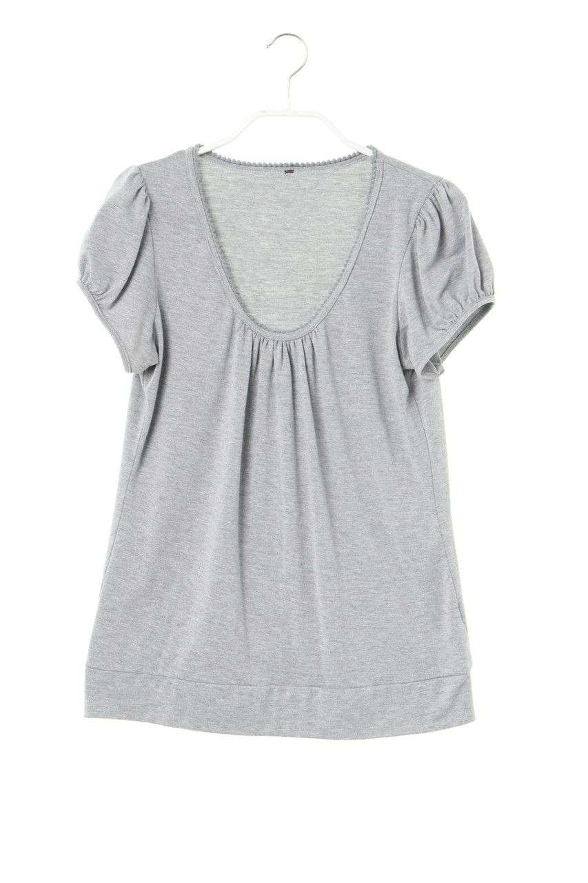 Ohne Label - Kurzarm-Shirt mit Puffärmeln - S