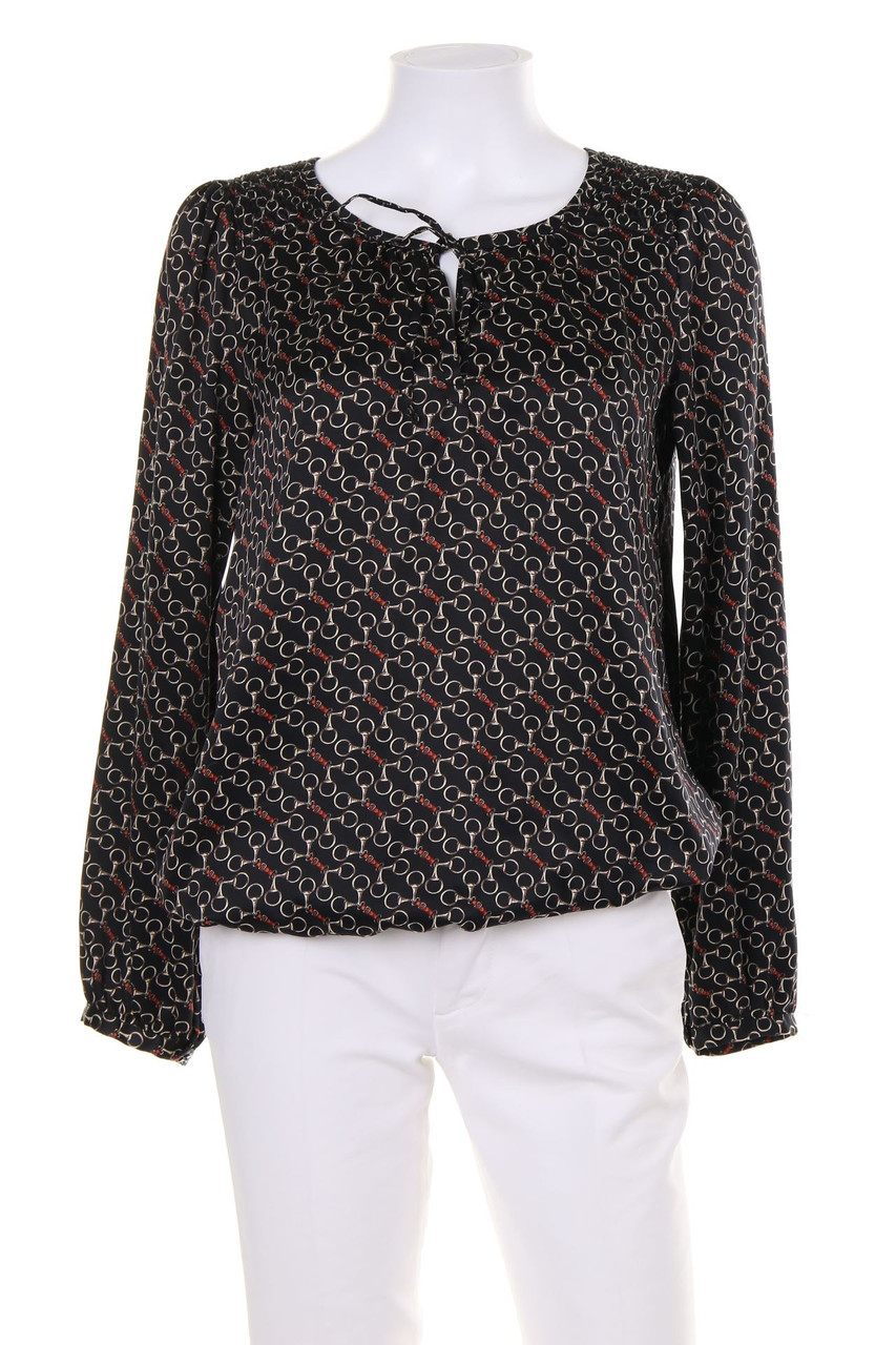 promod - Satin-Bluse mit Schnürung - M