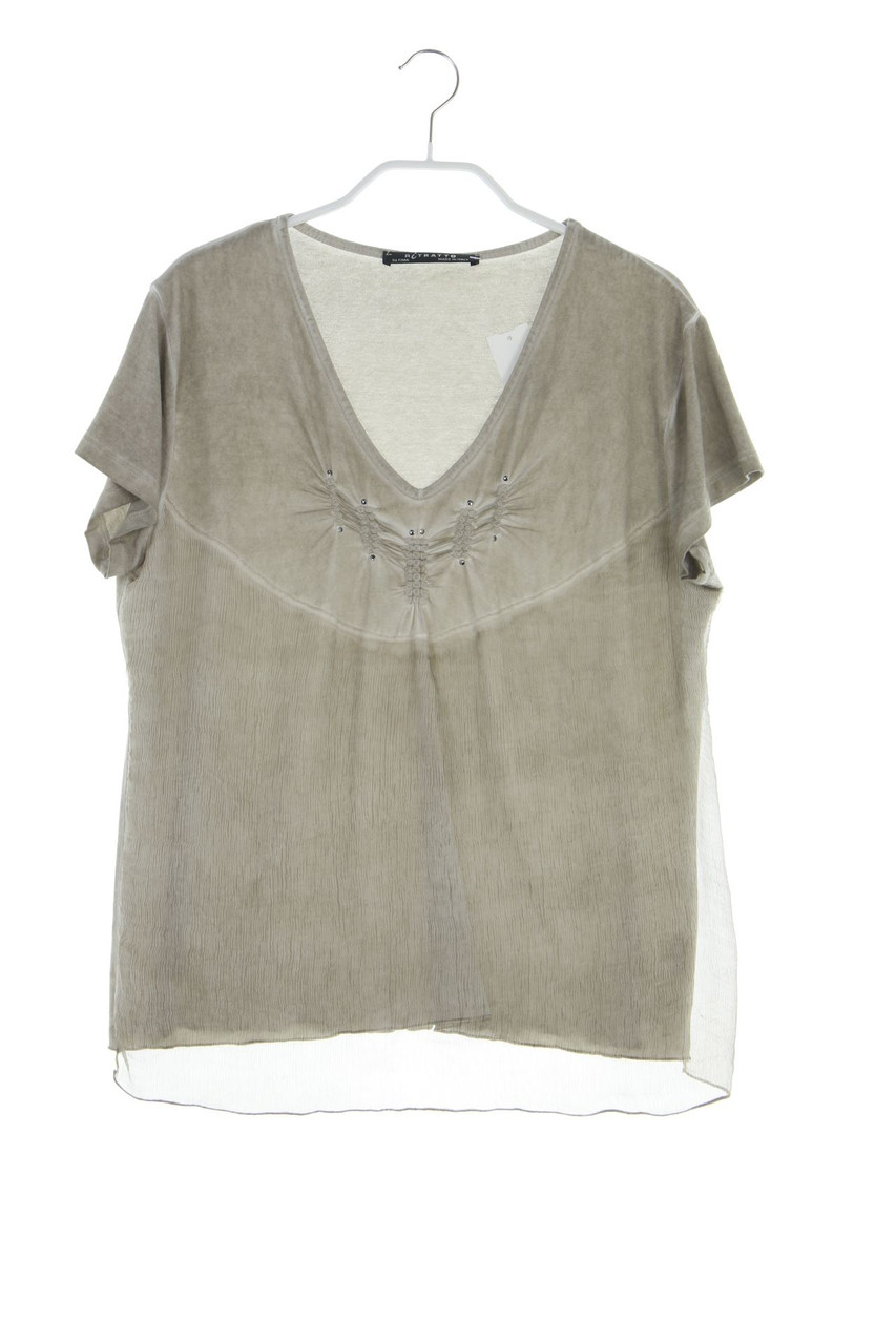 RiTRATTO - Garment Dyed-Kurzarm-Shirt mit Nieten - L