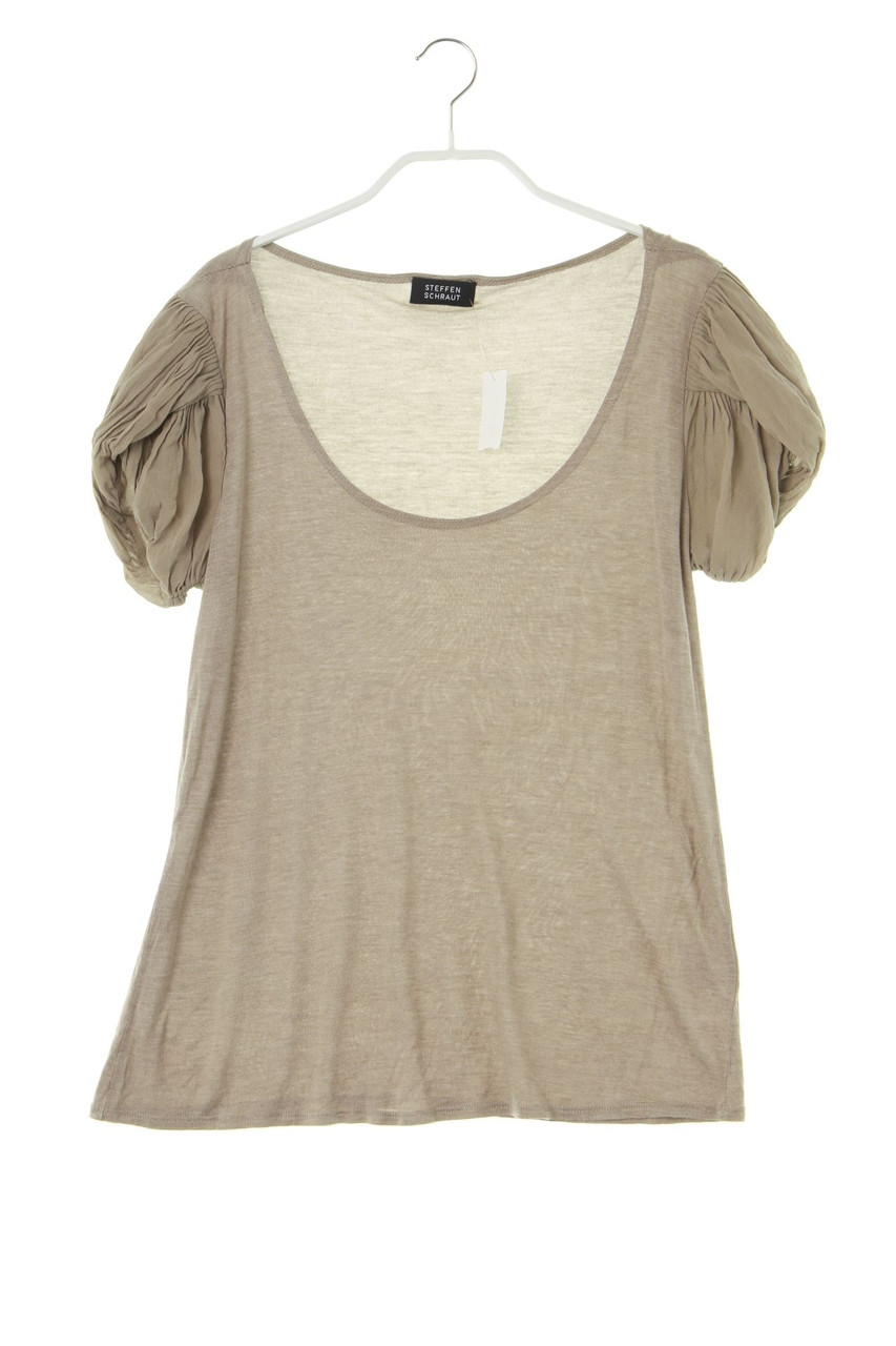 STEFFEN SCHRAUT - Kurzarm-Shirt mit tiefem Ausschnitt - D 38