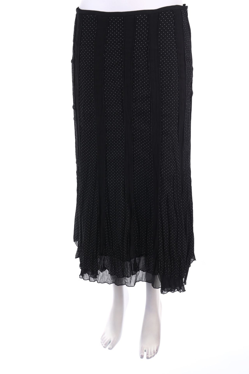 bianca - Godet-Midirock im Layer Look mit Polka Dots - D 36