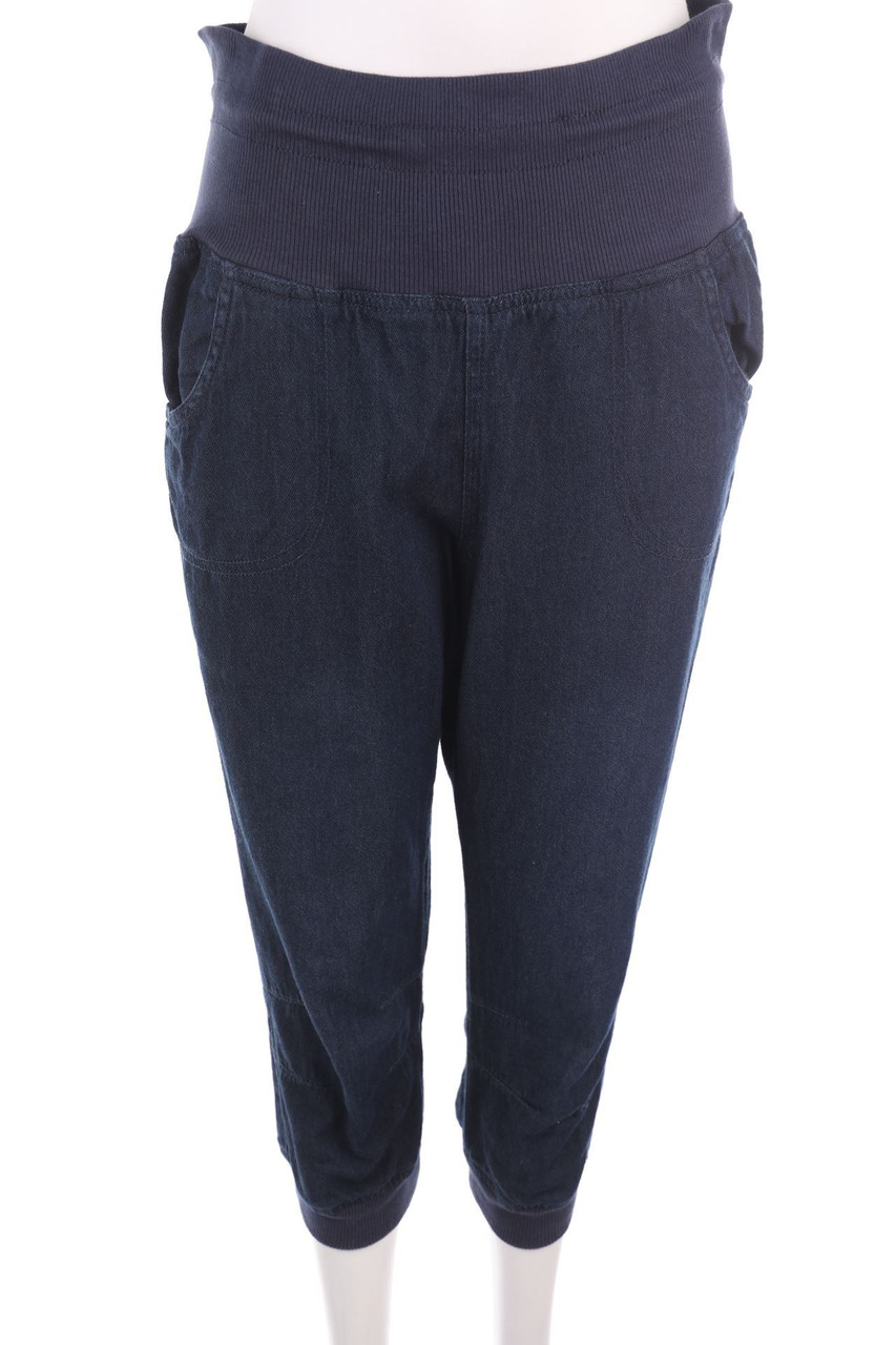 Ohne Label - Cropped Dark Denim-Jeans - D 40