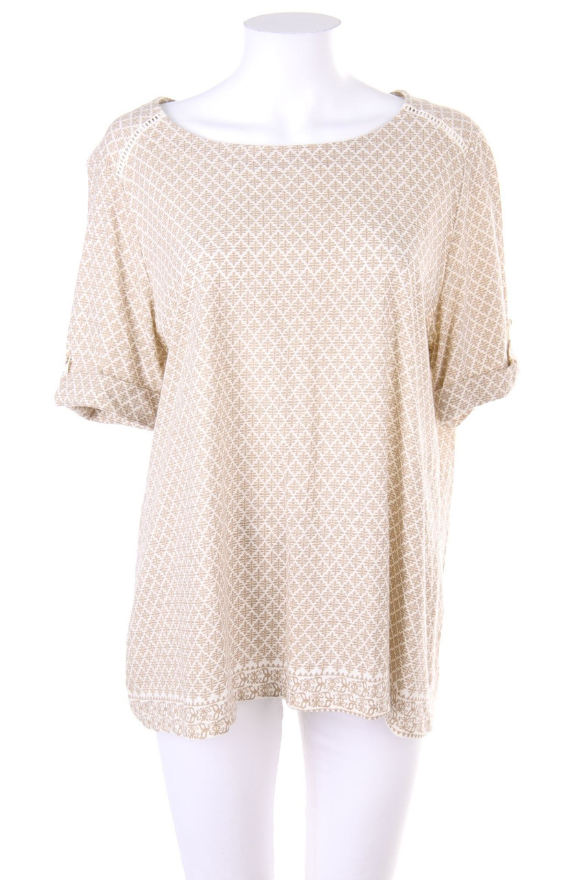 DAVID JONES - Kurzarm-Shirt mit Print aus Baumwolle - L