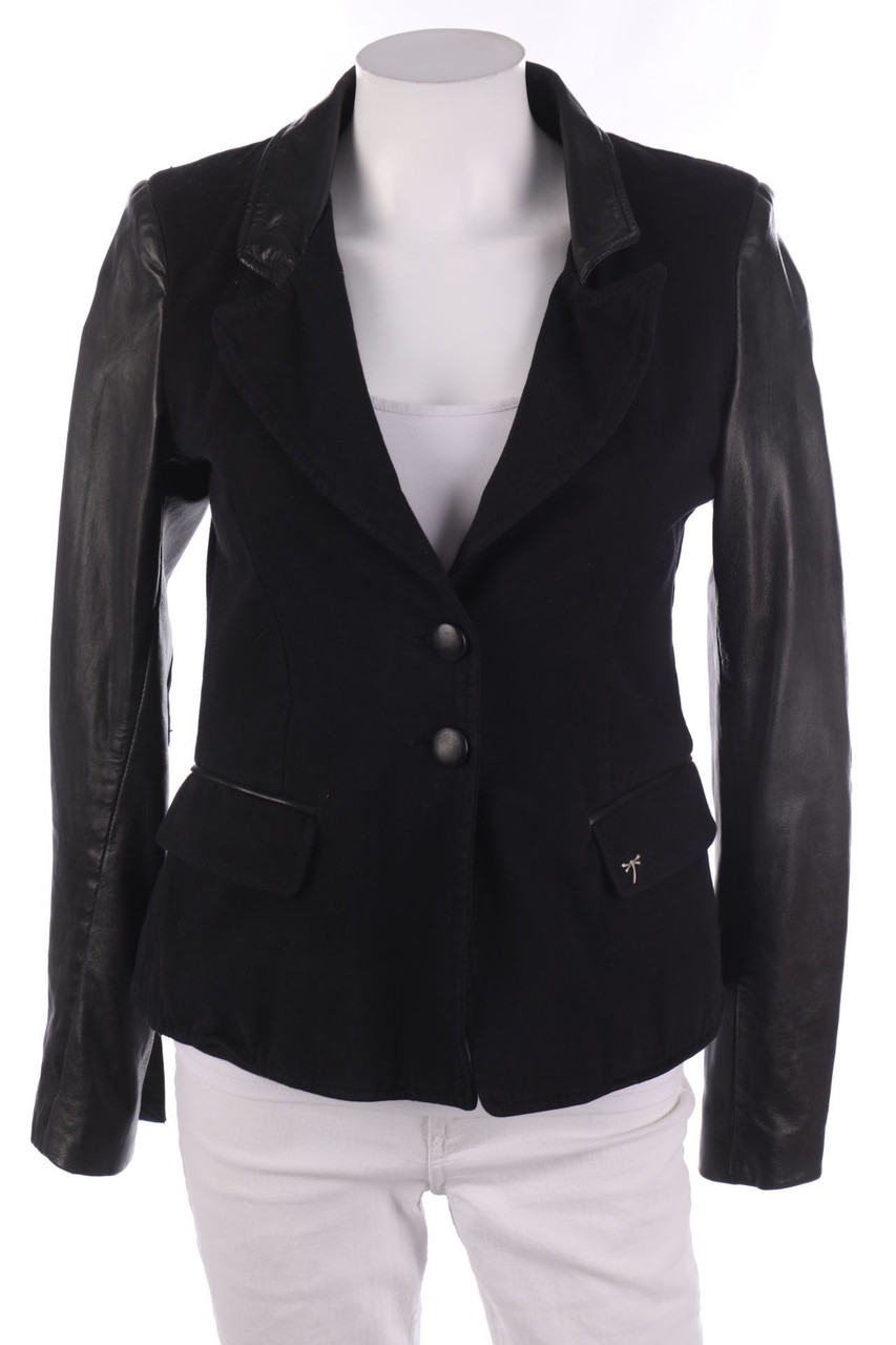 So Soon - Blazer mit Leder-Details - D 36