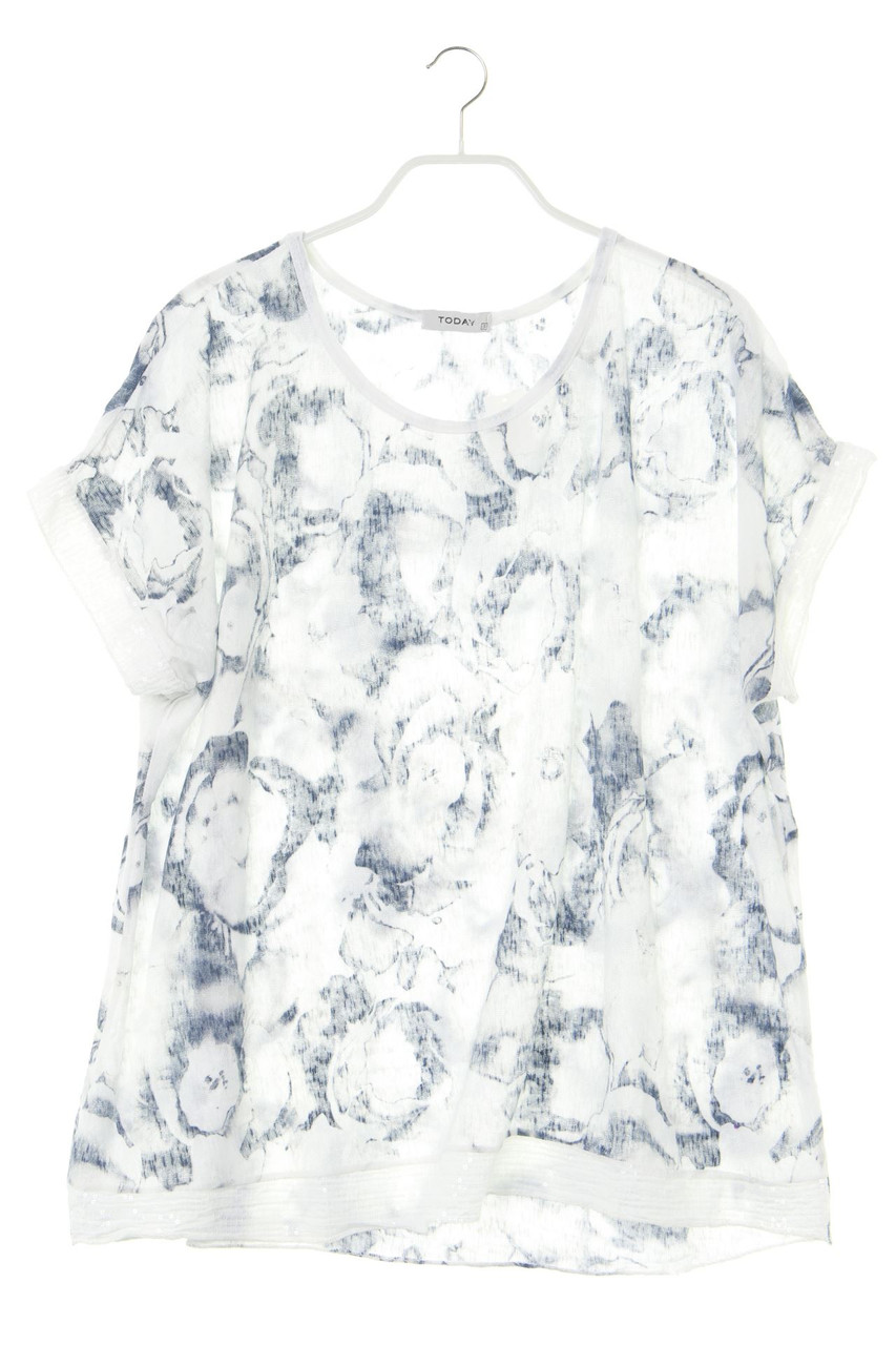TODAY - Print-Shirt mit Pailletten - L