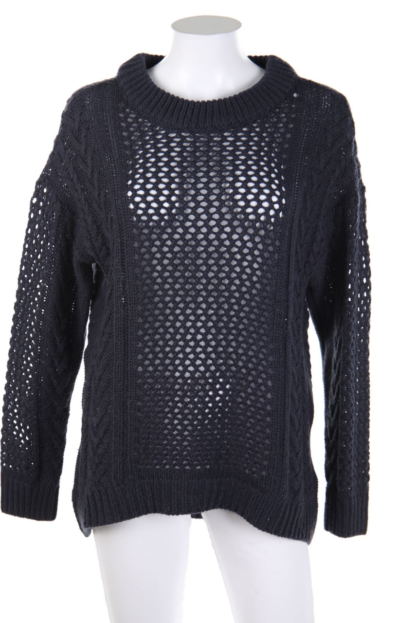 Noisy May - Strick-Pullover aus Lochstrick mit Wolle - XL