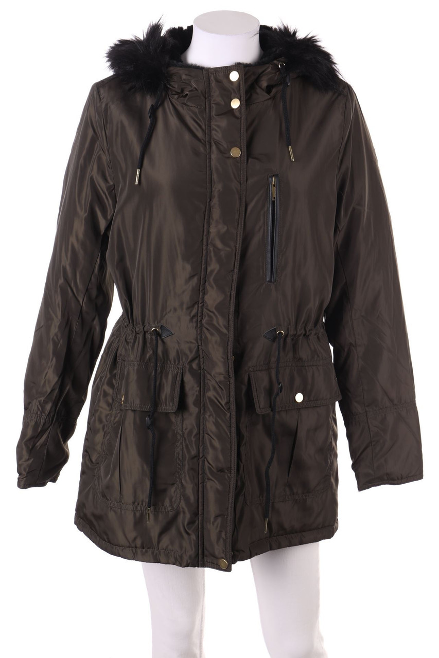 Chicorée - Parka mit Kapuze mit Fake Fur-Besatz - M