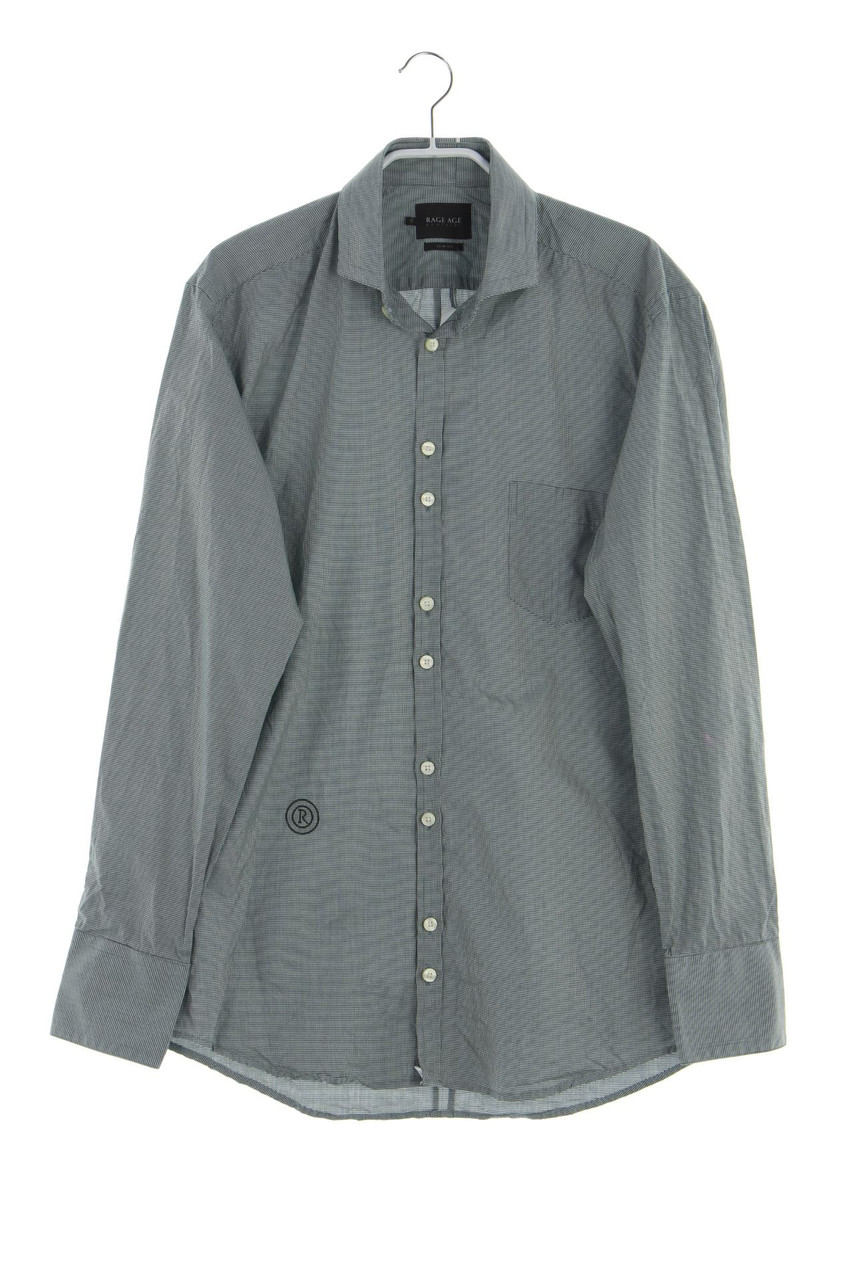RAGE AGE BY CZAPUL - kariertes Hemd mit Logo-Stickerei - M