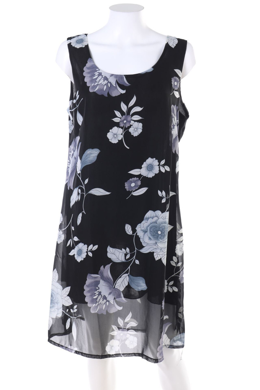 Ohne Label - Kleid mit floralem Muster - L