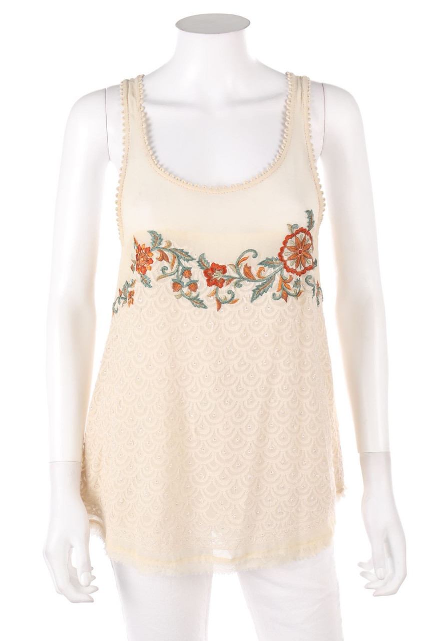 TARUN TAHILIANI - Top mit Stickereien - S