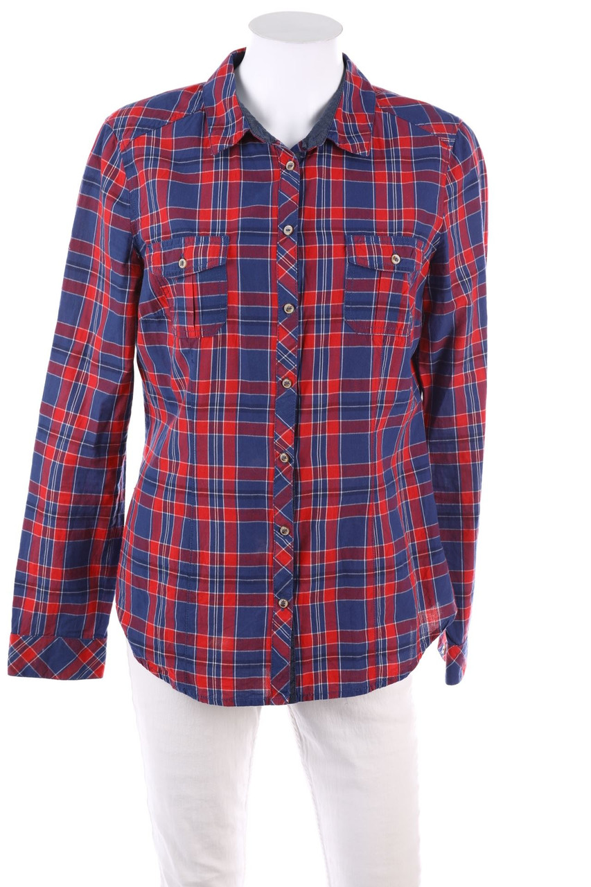 CLOCKHOUSE by C&A - Hemd-Bluse aus Baumwolle mit Karo-Muster - L