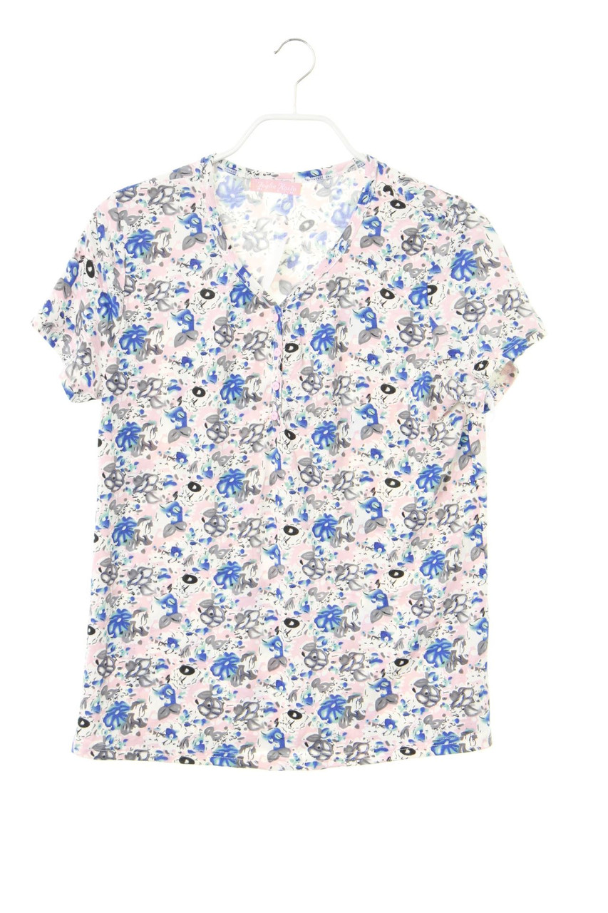 FOGLIE ROSSE - Kurzarm-Shirt aus Jersey mit floralem Muster - M